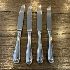 4 Dinner Knives Wallace Stainless Steel Silver 18/10 China WAS225 Outline Glossy