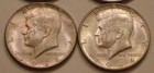 (4) 1964-D Kennedy Half Dollars original Frosty Choice to Gem BU all SILVER — photo 3
