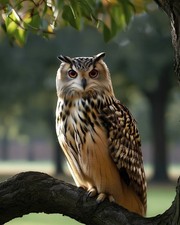 Owl Wall Art Print 8x10 Wildlife Bird Nature Decor - 260330131