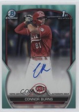 2023 Bowman Draft Chrome Prospect Aqua Lava Refractor Connor Burns Auto 1e0w