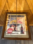 Vintage Coca-Cola Thirst Has No Season 15.75”  13.75” Mirror (6107)