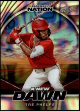 2025 Leaf Baseball Nation #NB-96 Tre Phelps A New Dawn Base Lava Silver /15 F3