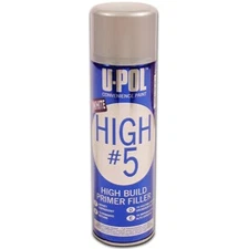 U-POL HIGH #5 White HIGH BUILD PRIMER SPRAY CAN Paint