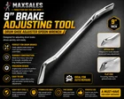 9" Brake Adjusting Tool Drum Shoe Adjuster Spoon Wrench Hand Tool