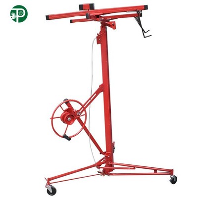 16FT Drywall Lift Plasterboard Panel Rolling Lifter Lockable Industrial Tool US