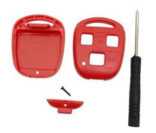 Replacement Key Fob Cover fit for Lexus ES GS GX is LS LX RX SC ES300 ES330 Red