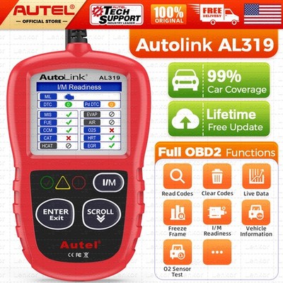 AL319 Automotive Code Reader OBD2 Scanner Car Check Engine Fault Diagnostic Tool