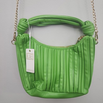 Urban Expressions Green Vegan  Leather Crossbody Purse NEW