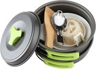 Camping Cookware Mess Kit 1 Liter Backpacking Gear & Hiking Outdoors Bug Out Bag