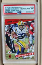 🔥2020 Panini Prestige Football Clyde Edwards-Helaire Green Xtra Pts PSA 8 Pop 1