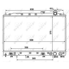 Kühler Wasserkühler für Mitsubishi Colt III Space Wagon C5 A D0 V/W C6 A C7 A