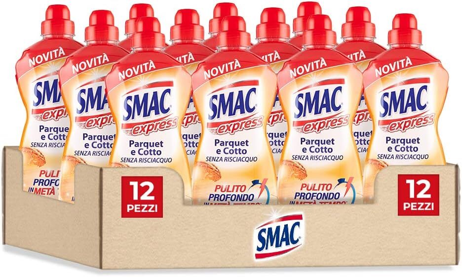 Smac Express - Pavimenti Parquet e Cotto, Detergente Superfici Delicate con...