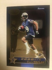 2000 Leaf Certified 5 Star Ravens Travis Taylor Rookie Card #222 201/1000
