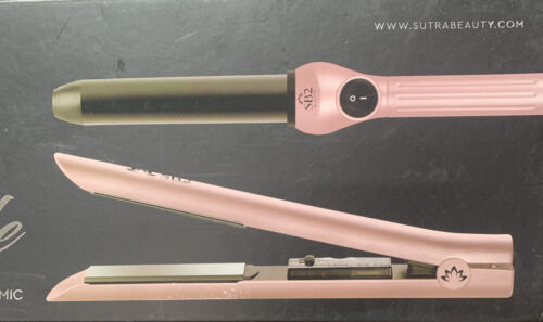NUOVO pacchetto acconciatura Sutra SB2 con ferro piatto in ceramica e arricciacapelli 1,25' - Foto 3 di 6