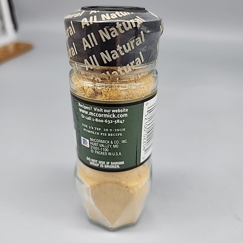 Ground Ginger Vintage McCormick Spice Jar Spice Bottle Black Lid SEALED Exp 2016 - Picture 4 of 5