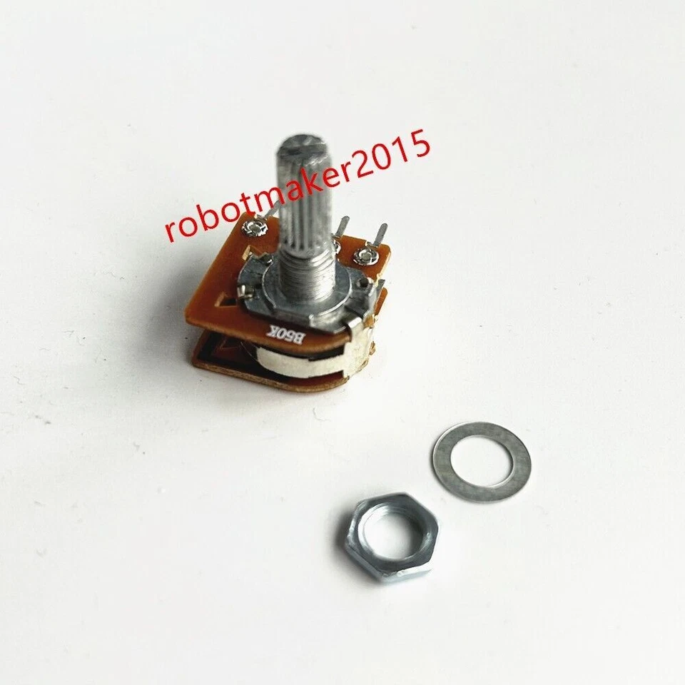 2Pcs 100K B100K 104 8 Pins Dual Stereo Potentiometer Double Rotary shaft=20mm - Image 3 of 4