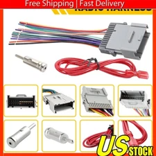 Car Radio Stereo Dash Kit Wire Harness Antenna Adapter For Hummer Cadillac Chevy