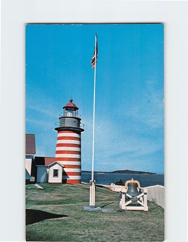Postkarte West Quoddy Head Light Lubec Maine USA