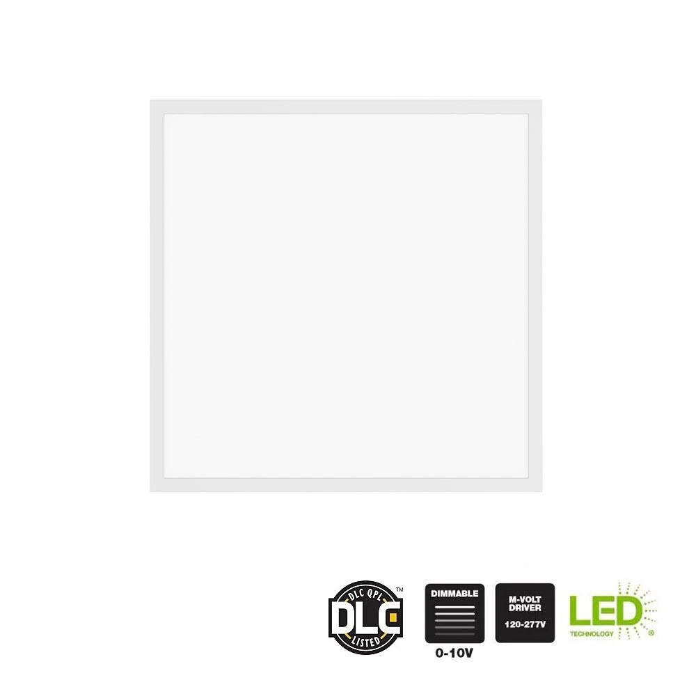 Commercial Electric 90W 2 x 2 White Integrated LED Troffer Flat