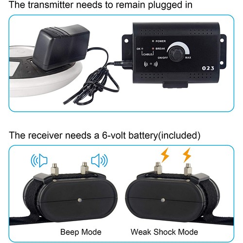 Wireless Electric Dog Fence Pet Containment System Shock Collars For 3 Dogs Safe - Picture 6 of 12