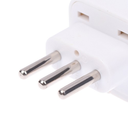 1 Piece UK/US/EU/AU To Italy Italian 3 Pin Travel Power Adapter Plug Socket - Afbeelding 3 van 14