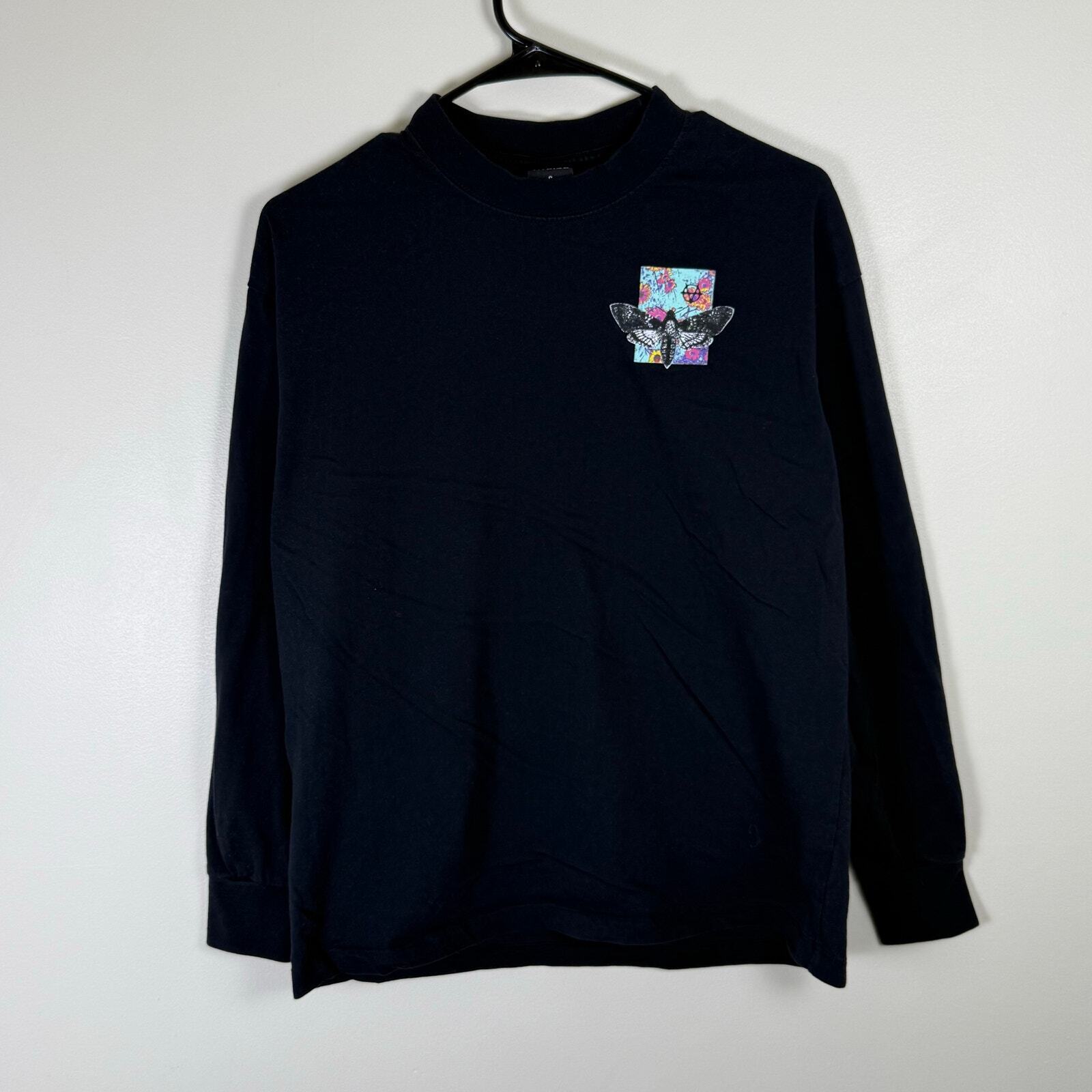 vitrol mens longsleeve t shirt y2k streetwear graphic shirt size small