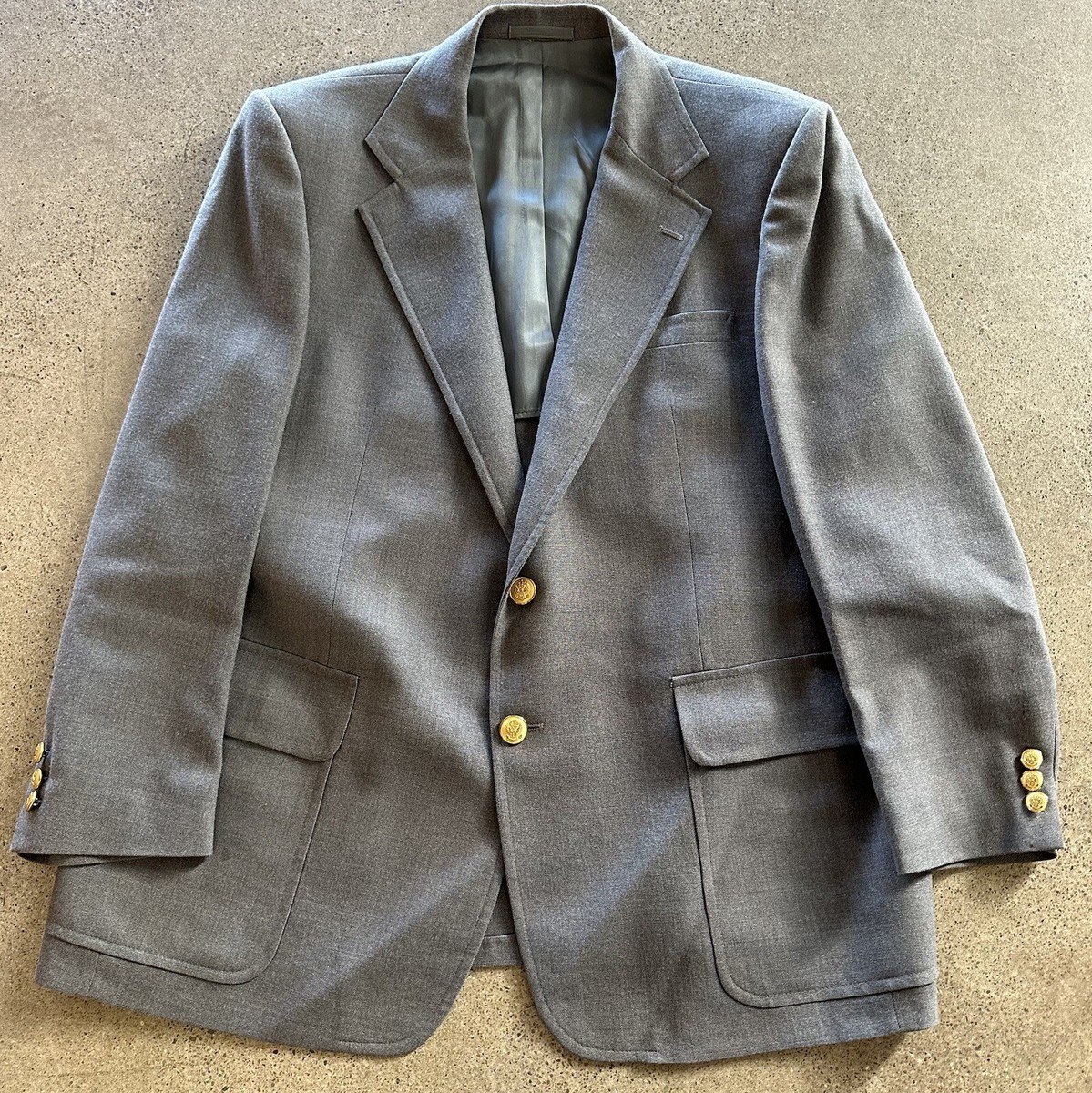 スタンリーブラッカージャケットグレーLL Vintage Stanley Blacker for Rochester Big & Tall Clothing Gray