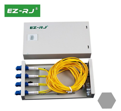 4-port LC fiber optic terminal box thickened 1.0MM full flange + pigtail box - Picture 2 of 4