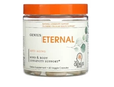 The Genius Brand, Eternal, Anti-Aging, Telomere Support, 60 Veggie Capsules