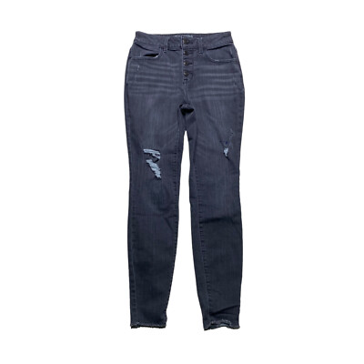 Maurices High Rise Exposed Button Fly Jeans Womens Size Small