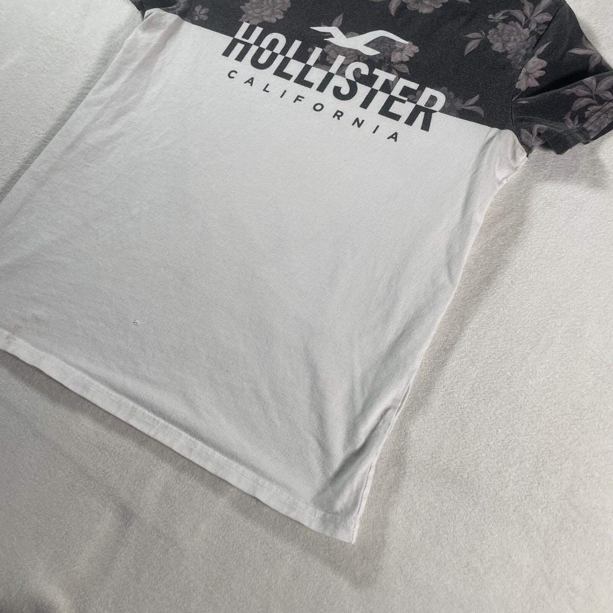 Hollister Shirt Mens Small White Surf California Floral Summer