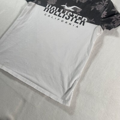 Hollister Shirt Mens Small White Surf California Floral Summer