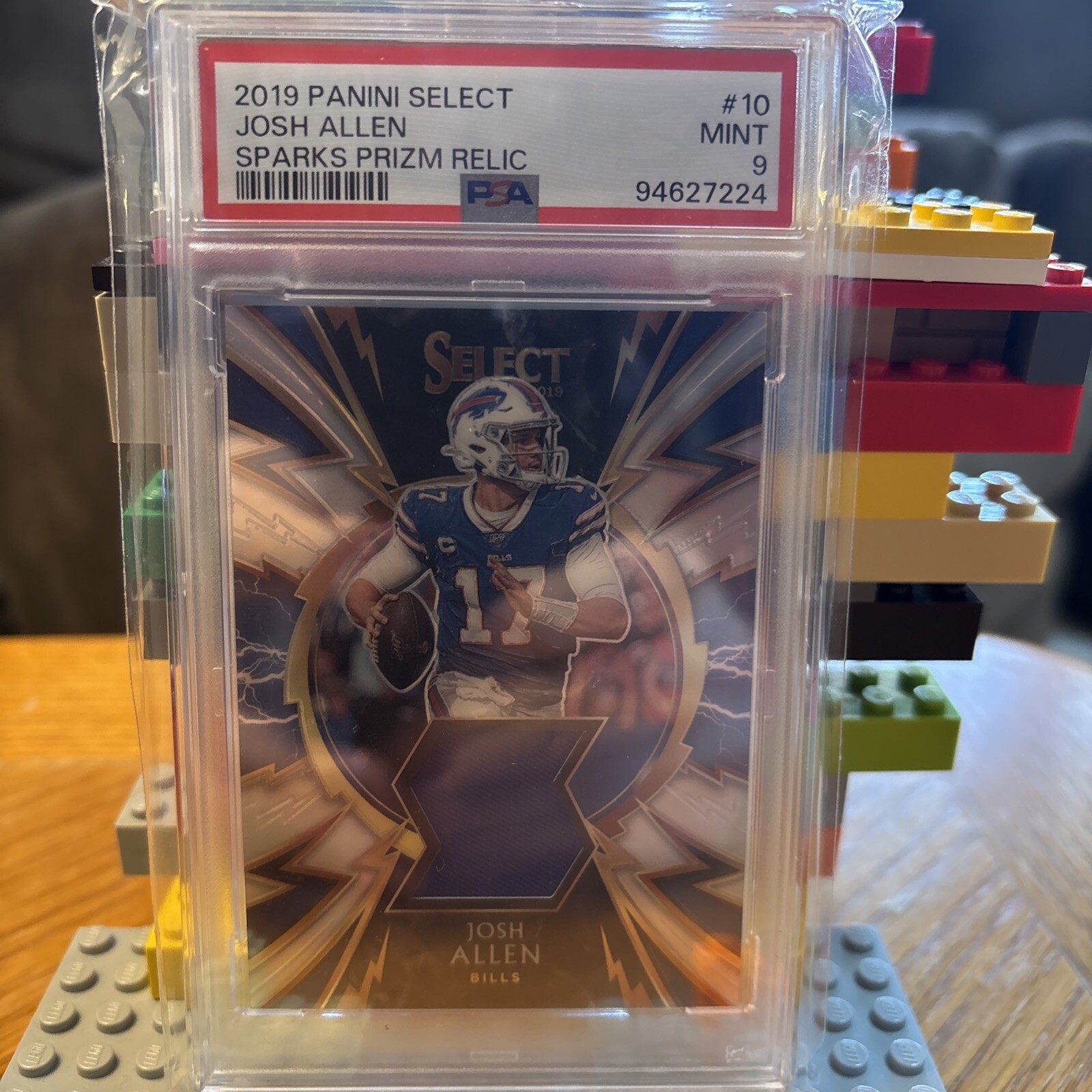 Josh Allen Panini Select Sparks Prizm Relics #10 Base