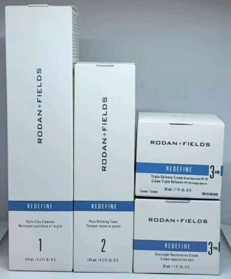 Rodan + and Fields Redefine Regimen New Formula 4 Piece Set Kit