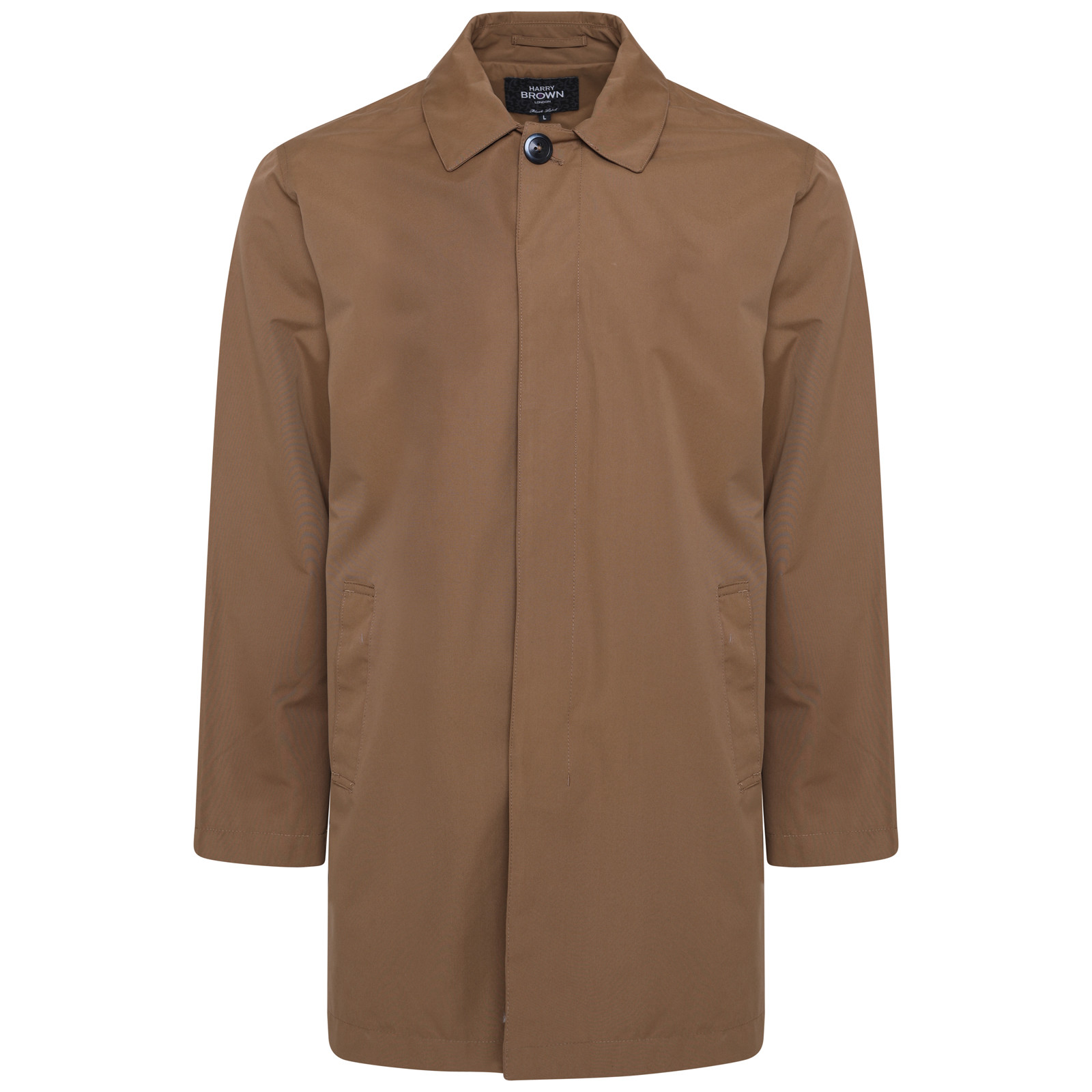 Harry Brown Single Breasted Trench Coat in Mud S to 3XL 54119/0331