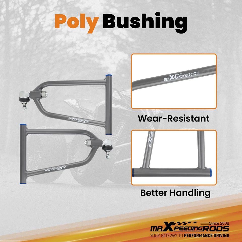 Kit de brazos A superiores inferiores delanteros de suspensión para brazos de control Yamaha YFZ450 2004-2013 Foto 3 de 4