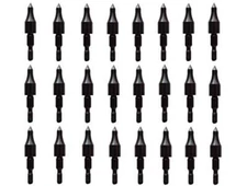 Pack of 24 Black Screw-in Archery Field Arrow for Target Practice,100 Grain Each