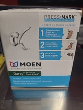 MOEN Darcy Double Robe Hook with Press and Mark in Chrome MY1503CH