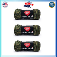 Red Heart Super Saver Yarn, 3 Pack, Camouflage 3 Count