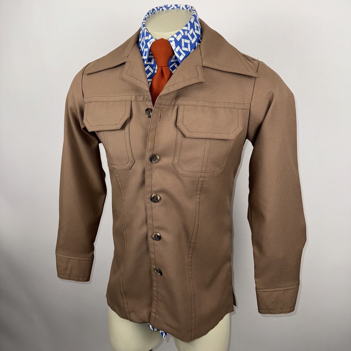 Vtg Levis Panatela Jacket Mens Leisure Suit Blazer Coat Levi