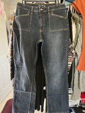 LA BLUES vintage WOMENS DARK BLUE JEANS 14 TALL 155