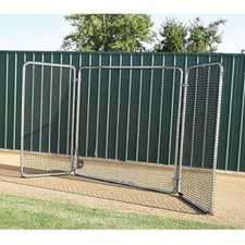 Tri Fold Fungo Screen for Baseball/Softball Hitting and Training w/wheels 16'x8'