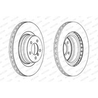 Ferodo 2X Bremsscheibe Vorne Ø360 Mm BelüFtet FüR Land Rover Range LM 3.6 D 4X4