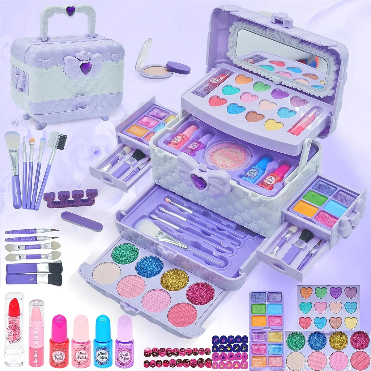 Gift Set for Girl Jewelry Making Kit Pretend Play Toy 5 6 7 8 9 10 11++  Year Old