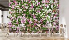 3D Pink Petals Grass ZHUA12385 Wallpaper Wall Murals Removable Self-adhesive Amy