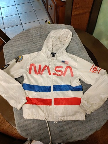 NASA Jacket Coat Hood Windbreaker | eBay