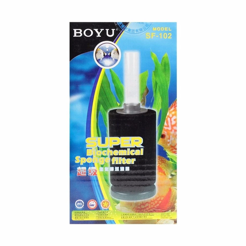 FILTRO DE ESPONJA BOYU SF-102 AGUA AIRE ACUARIOS CRIA CUARENTENA GAMBARIO - Imagen 1 de 1