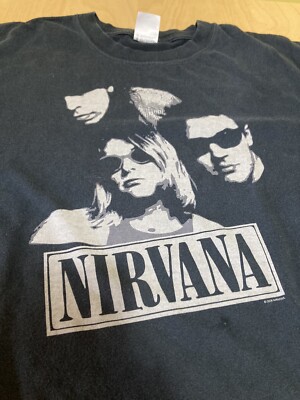 Vintage Nirvana Band T Shirt 2006 Kurt Cobain Anvil 90's Large