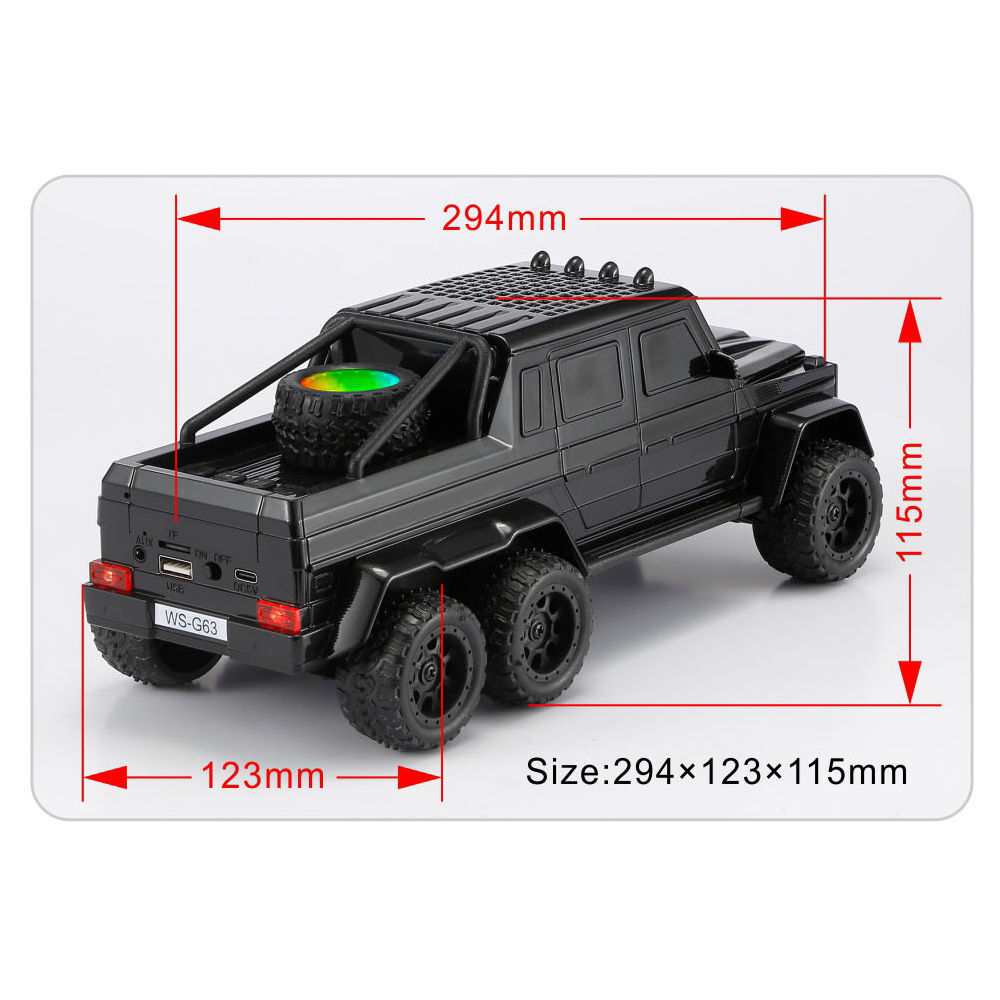 Mercedes Benz G63 6x6 Bluetooth Wireless Speaker | RGB LED Lights