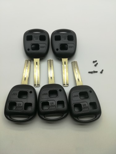 5*Fob Key Shell for Lexus ES300 GS300 GS400 GS430 IS200 LS400 RX330 ...